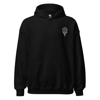 Melting Pickleball Black Hoodie